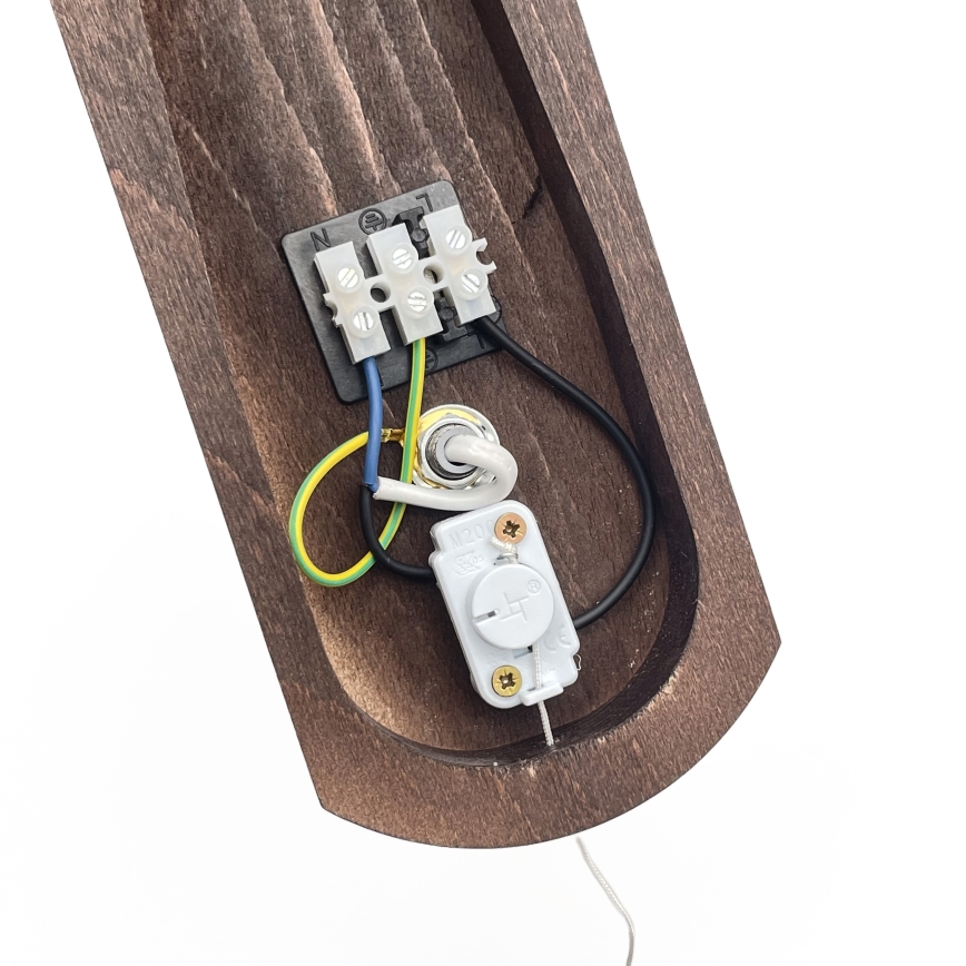 Brilagi - LED Fali lámpa COTTAGE 1xE14/40W/230V bükkfa/fehér