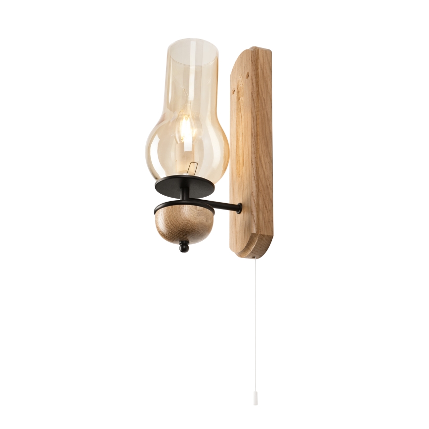 Brilagi - LED Fali lámpa COTTAGE 1xE14/40W/230V tölgy/barna