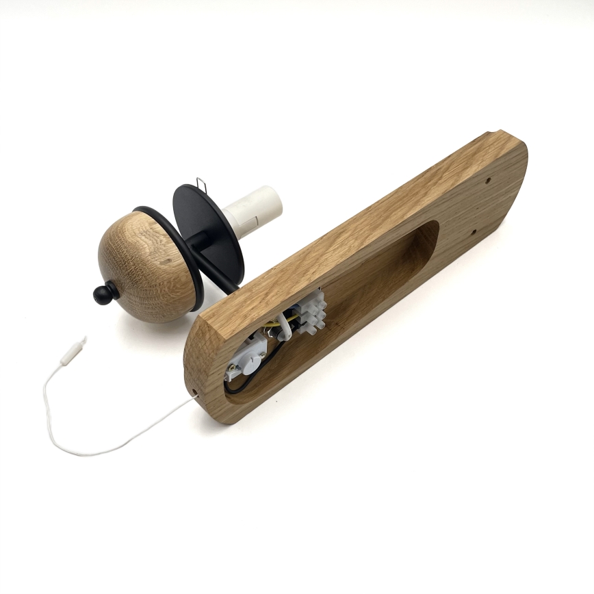 Brilagi - LED Fali lámpa COTTAGE 1xE14/40W/230V tölgy/barna