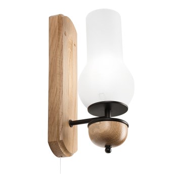 Brilagi - LED Fali lámpa COTTAGE 1xE14/40W/230V tölgy/fehér