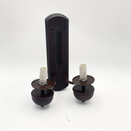 Brilagi - LED Fali lámpa COTTAGE 2xE14/40W/230V bükkfa/fehér