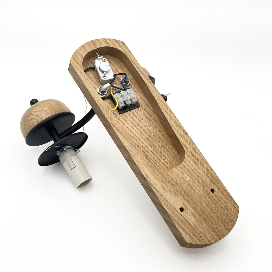 Brilagi - LED Fali lámpa COTTAGE 2xE14/40W/230V tölgy/fehér