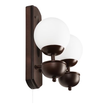 Brilagi - LED Fali lámpa COTTAGE 2xG9/40W/230V bükkfa/fehér