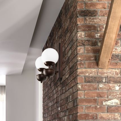 Brilagi - LED Fali lámpa COTTAGE 2xG9/40W/230V bükkfa/fehér