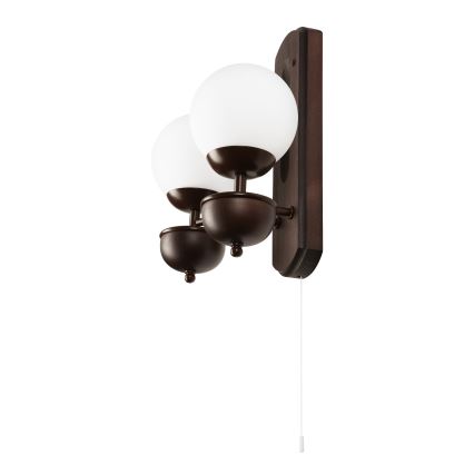 Brilagi - LED Fali lámpa COTTAGE 2xG9/40W/230V bükkfa/fehér