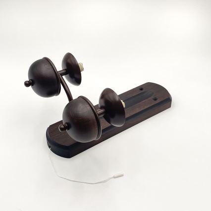 Brilagi - LED Fali lámpa COTTAGE 2xG9/40W/230V bükkfa/fehér