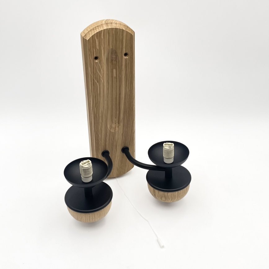 Brilagi - LED Fali lámpa COTTAGE 2xG9/40W/230V tölgy/fehér