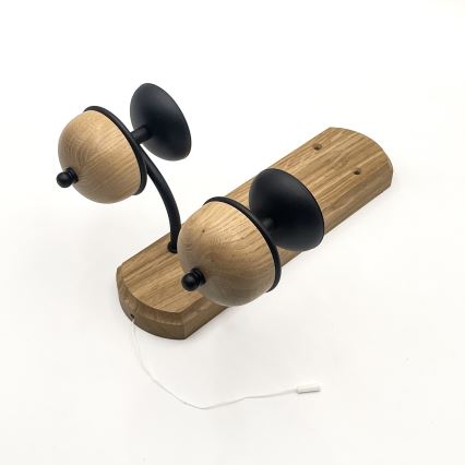 Brilagi - LED Fali lámpa COTTAGE 2xG9/40W/230V tölgy/fehér