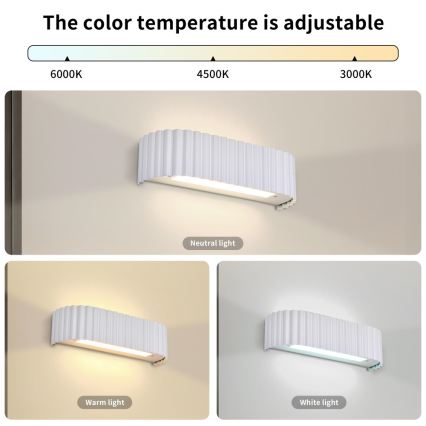 Brilagi - LED fali lámpatest FALCON MODERN LED/10W/230V 30 cm 3000/4500/6000K fehér
