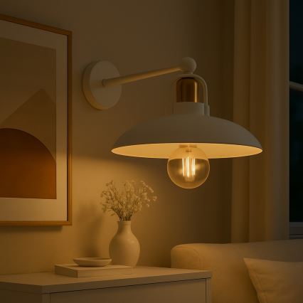 Brilagi - LED Fali lámpa FLAMENGO 1xE27/60W/230V fehér