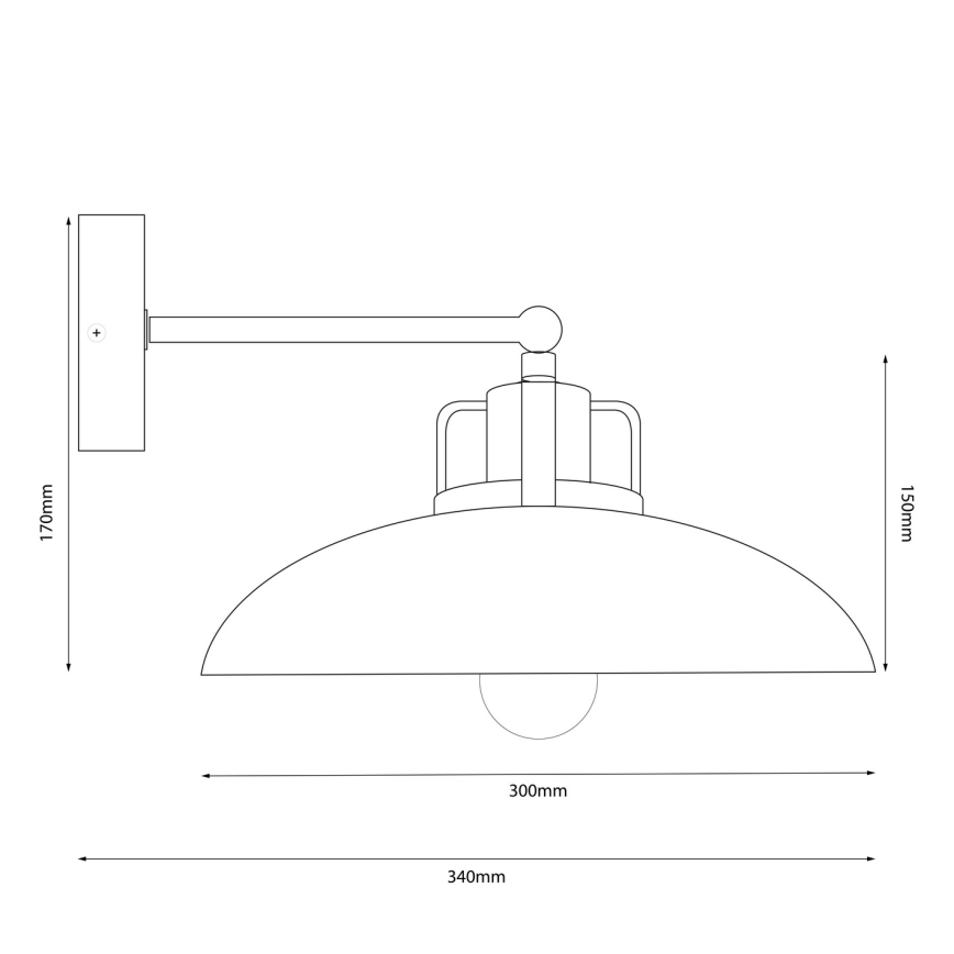 Brilagi - LED Fali lámpa FLAMENGO 1xE27/60W/230V fehér