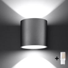 Brilagi -  LED fali lámpa FRIDA 1xG9/4W/230V szürke