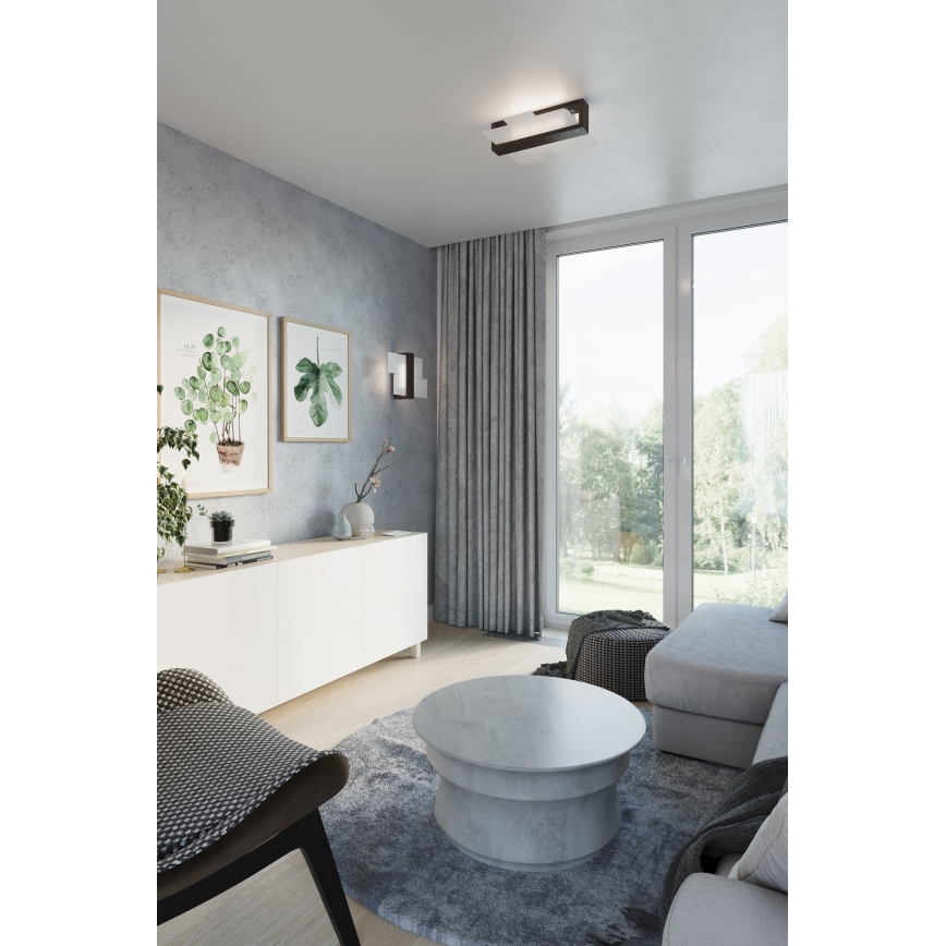 Brilagi -  LED fali lámpa HERA 1xE27/7,5W/230V wenge