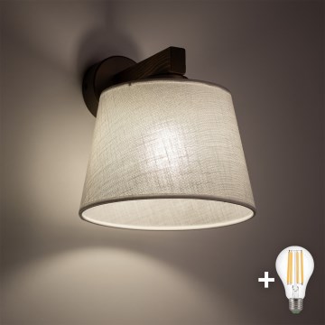 BRILAGI - LED fali lámpa LATTE 1xE27/15W/230V fenyő/fehér