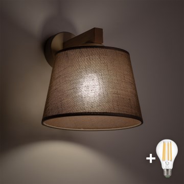 BRILAGI - LED fali lámpa LATTE SABIA 1xE27/15W/230V fenyő/barna