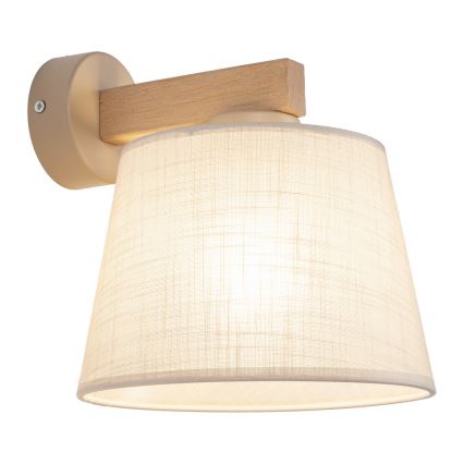 BRILAGI - LED fali lámpa LATTE SABIA 1xE27/15W/230V fenyő/bézs