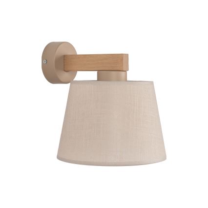 BRILAGI - LED fali lámpa LATTE SABIA 1xE27/15W/230V fenyő/bézs