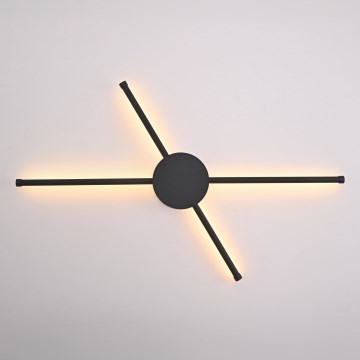 Brilagi - LED Fali lámpa LUGO QUATTRO LED/16W/230V fekete