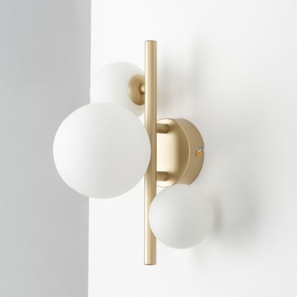 Brilagi - LED Fali lámpa MILLA 3xG9/3W/230V arany/fehér