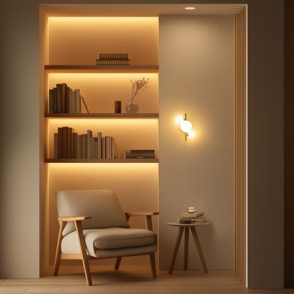 Brilagi - LED Fali lámpa MILLA 3xG9/3W/230V arany/fehér