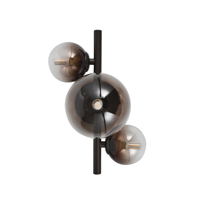 Brilagi - LED fali lámpa MILLA 3xG9/3W/230V barna/füstös barna