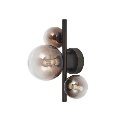 Brilagi - LED fali lámpa MILLA 3xG9/3W/230V barna/füstös barna