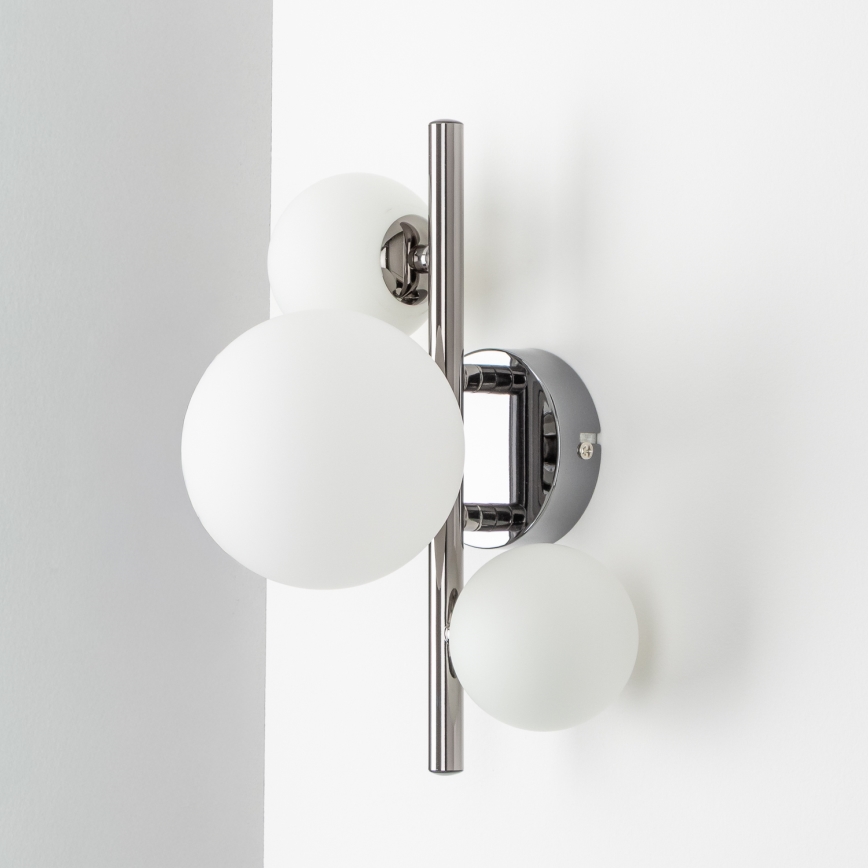 Brilagi - LED fali lámpa MILLA 3xG9/3W/230V fekete króm/fehér