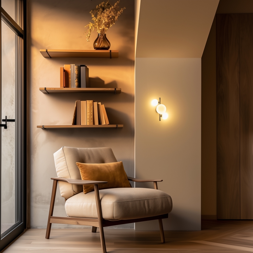 Brilagi - LED fali lámpa MILLA 3xG9/3W/230V fekete króm/fehér