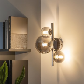 Brilagi - LED Fali lámpa MILLA 3xG9/3W/230V fényezett króm/füstös