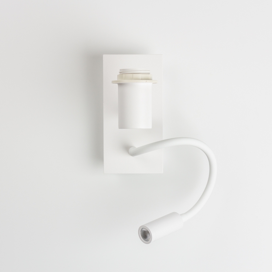 Brilagi - LED Rugalmas fali lámpa NUBILA 1xE27/25W/230V + LED/3W fehér/piros