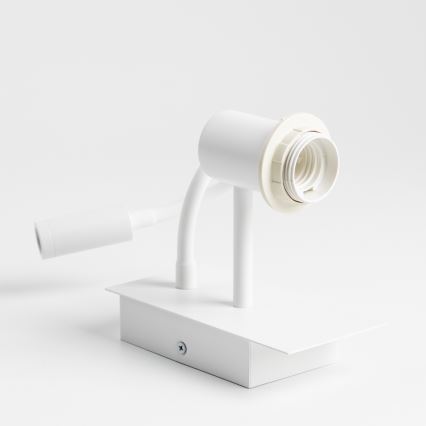 Brilagi - LED Rugalmas fali lámpa NUBILA 1xE27/25W/230V + LED/3W fehér/világosbarna