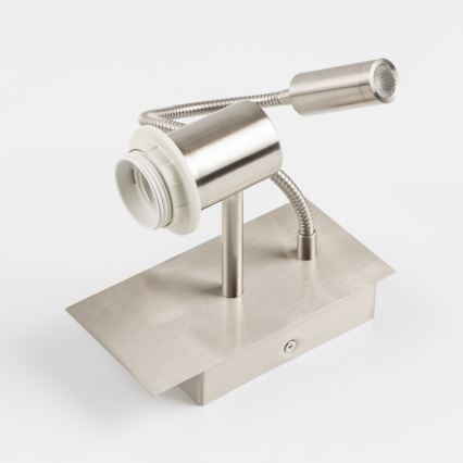 Brilagi - LED Rugalmas fali lámpa NUBILA 1xE27/25W/230V + LED/3W matt króm/antracit