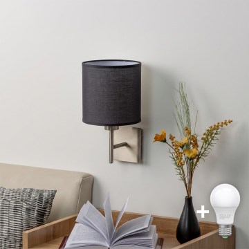 BRILAGI - LED fali lámpa NUBILA 1xE27/60W/230V matt króm/fekete