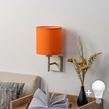 BRILAGI - LED fali lámpa NUBILA 1xE27/60W/230V matt króm/narancssárga