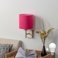 BRILAGI - LED fali lámpa NUBILA 1xE27/60W/230V matt króm/rózsaszín