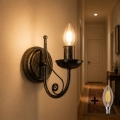 BRILAGI - LED fali lámpa STEFANO 1xE14/40W/230V fekete patina