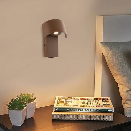 Brilagi - LED Fali lámpa VASTO LED/3W/230V barna