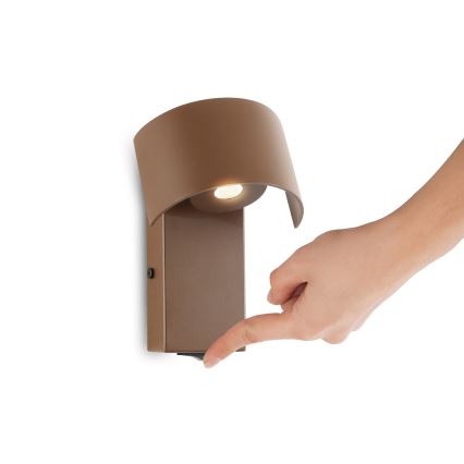 Brilagi - LED Fali lámpa VASTO LED/3W/230V barna
