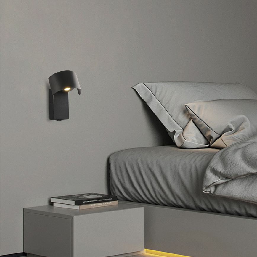 Brilagi - LED Fali lámpa VASTO LED/3W/230V fekete