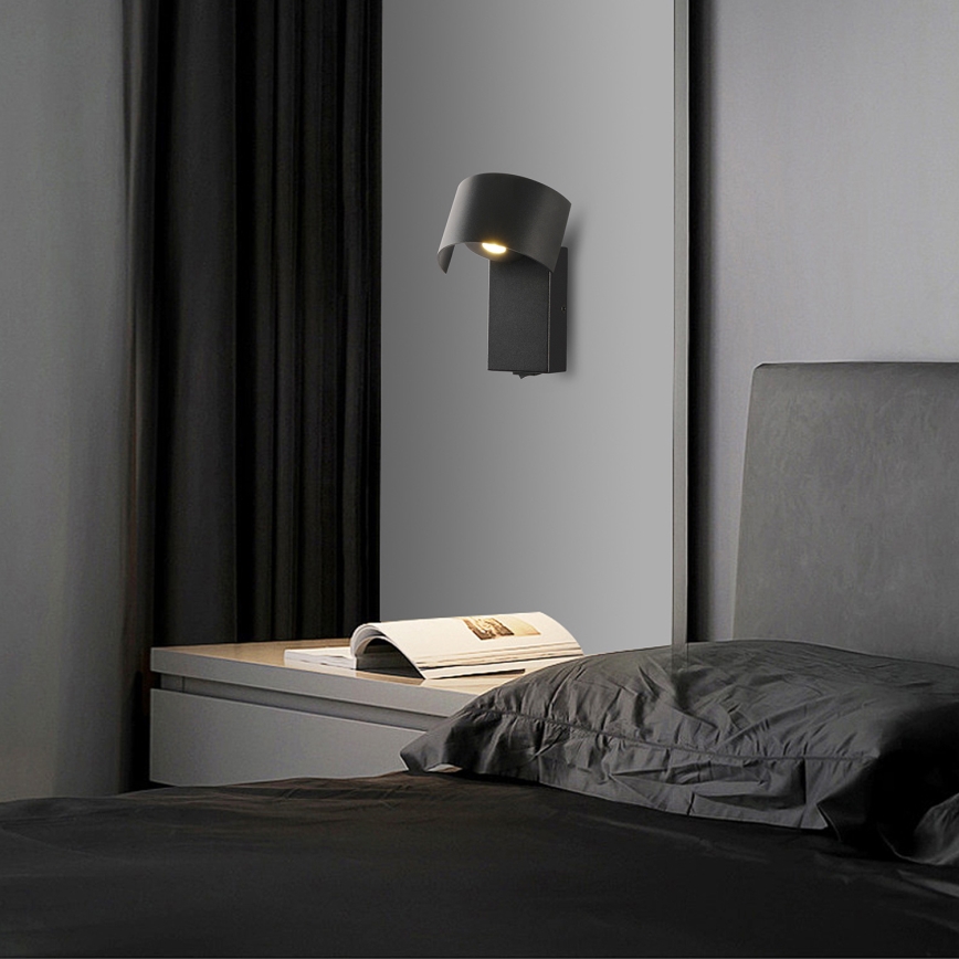 Brilagi - LED Fali lámpa VASTO LED/3W/230V fekete