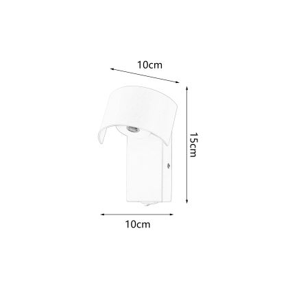 Brilagi - LED Fali lámpa VASTO LED/3W/230V sárga