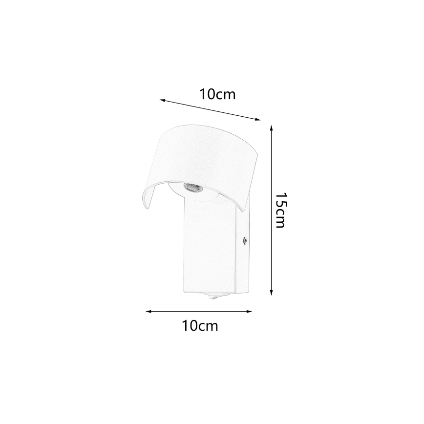 Brilagi - LED Fali lámpa VASTO LED/3W/230V sárga