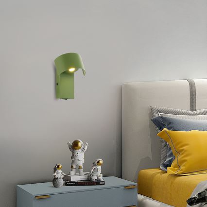 Brilagi - LED Fali lámpa VASTO LED/3W/230V zöld