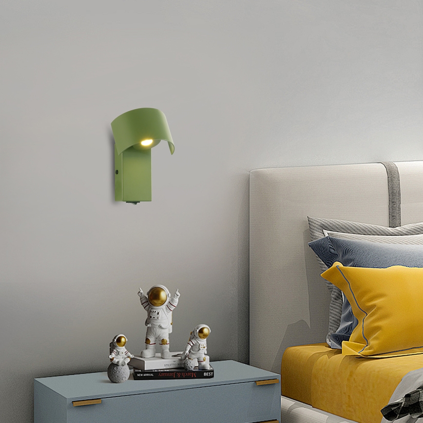 Brilagi - LED Fali lámpa VASTO LED/3W/230V zöld