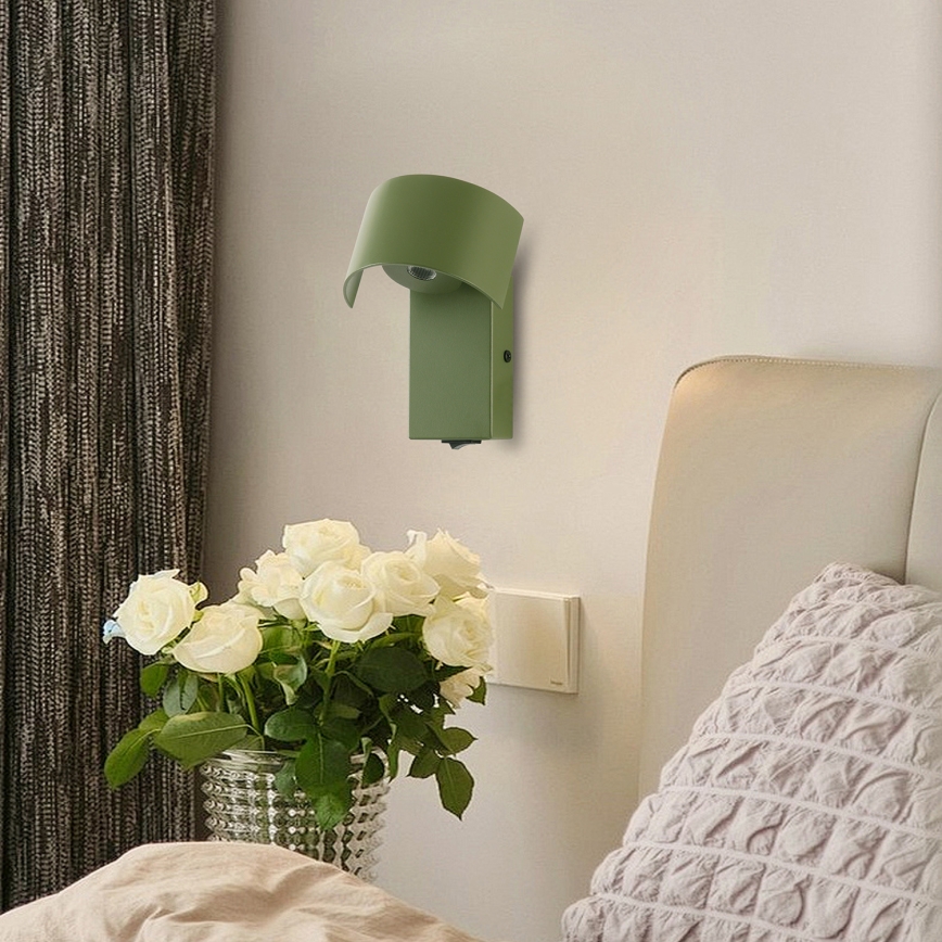 Brilagi - LED Fali lámpa VASTO LED/3W/230V zöld