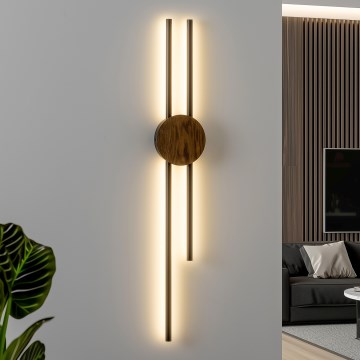 Brilagi - LED Fali lámpa WOODY COLLINE LED/15W/230V 80 cm tölgy dió