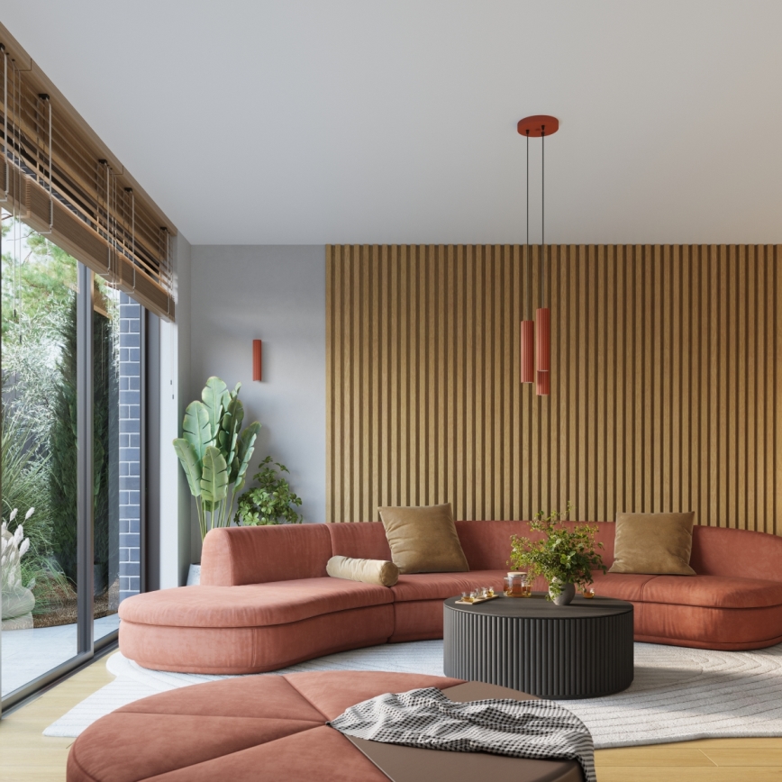 Brilagi - LED fali lámpatest CRESTO 1xGU10/10W/230V 10 cm piros