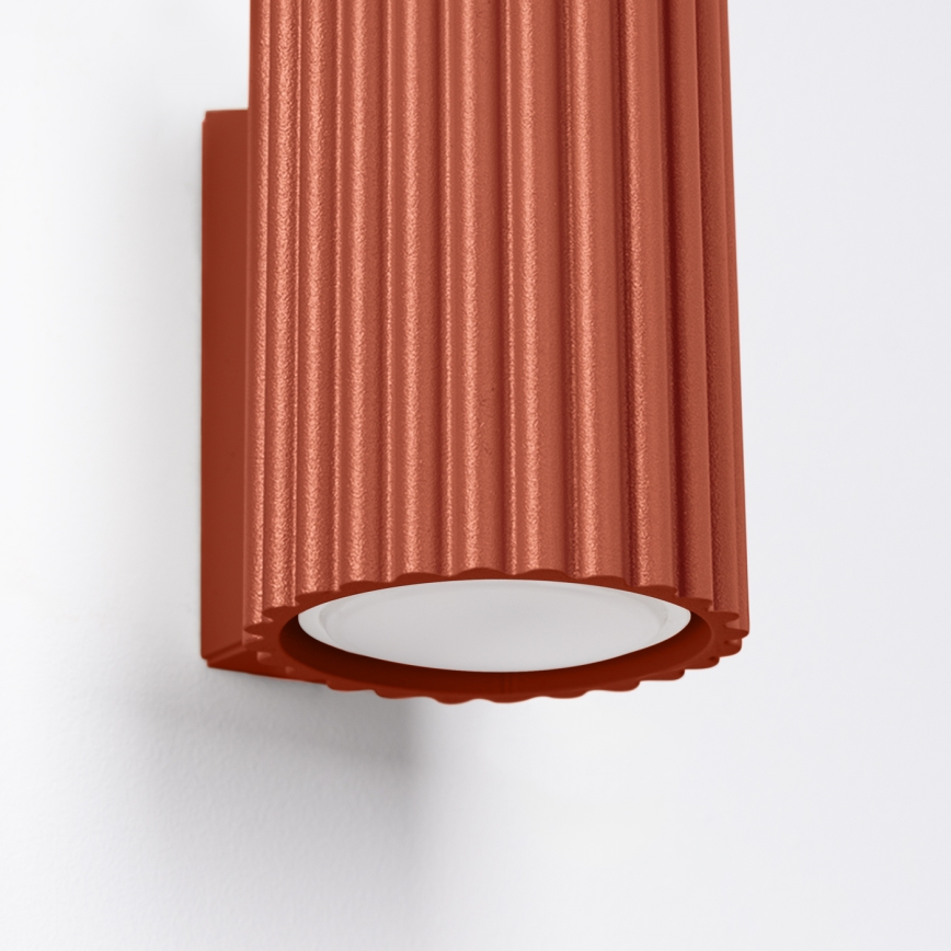 Brilagi - LED fali lámpatest CRESTO 1xGU10/10W/230V 10 cm piros