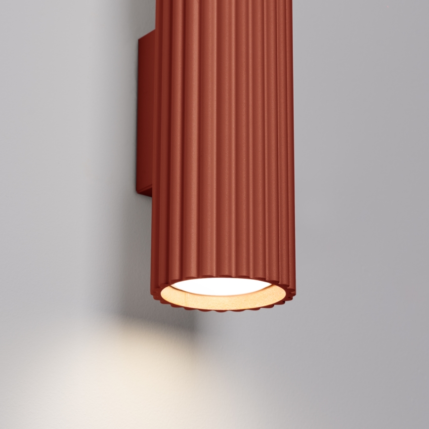 Brilagi - LED fali lámpatest CRESTO 2xGU10/10W/230V 20 cm piros