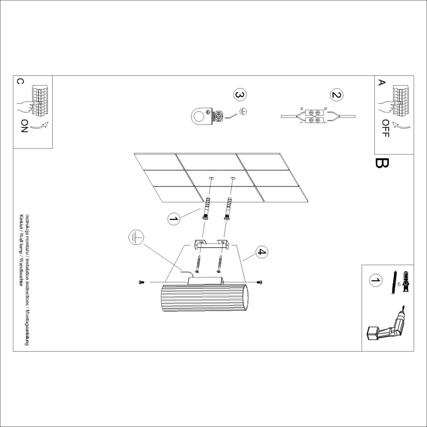 Brilagi - LED fali lámpatest CRESTO 2xGU10/10W/230V 20 cm piros